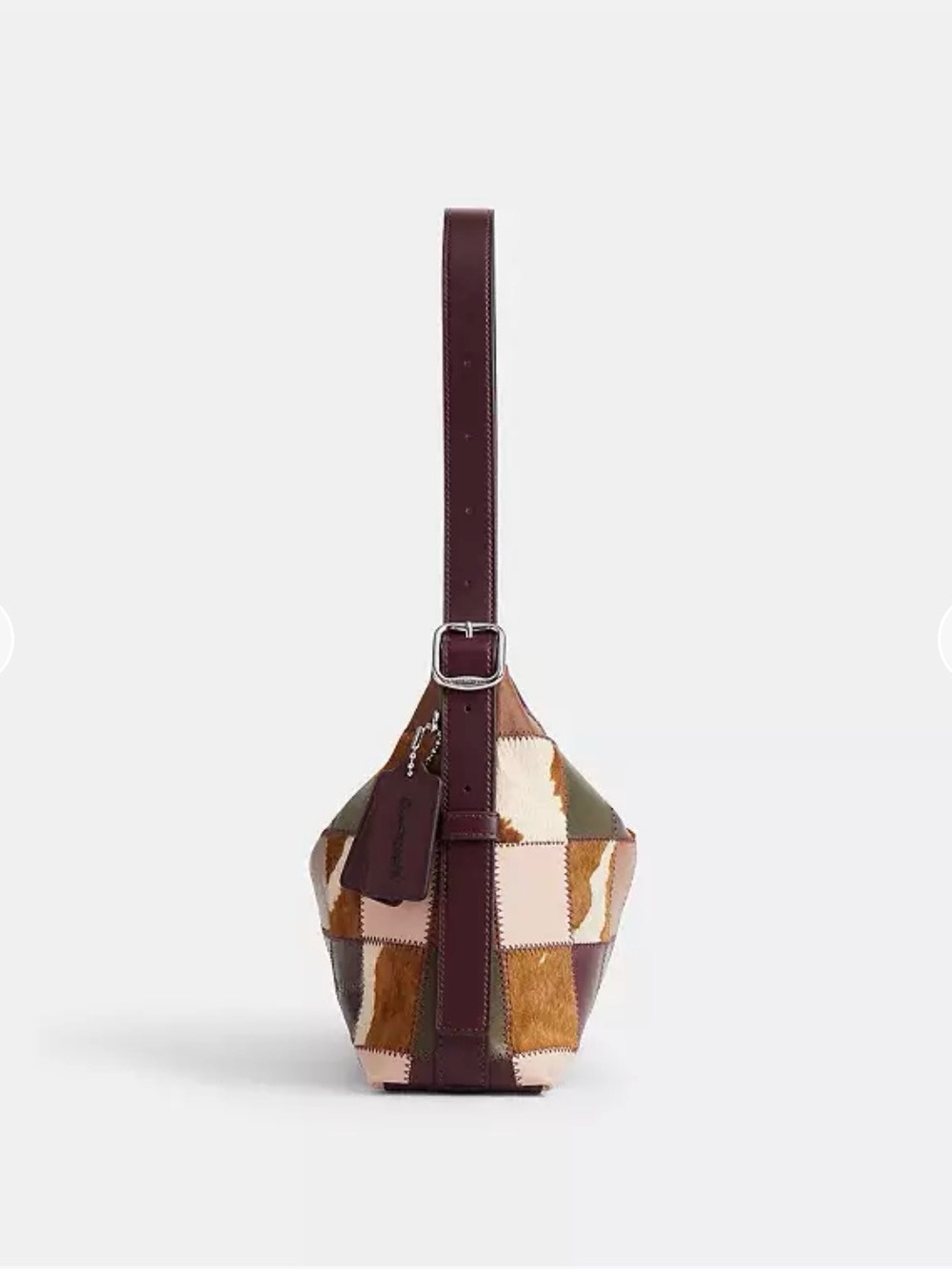 Coachtopia Alter/Ego Slouchy Shoulder Bag Merlot/ Olive/ Cow - Picture 4 of 6